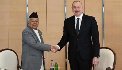 President Paudel and Azerbaijan's leader hold bilateral talks Image