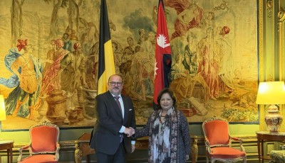 Foreign Minister Dr. Arzu Rana Deuba Meets with Belgian Counterpart Image