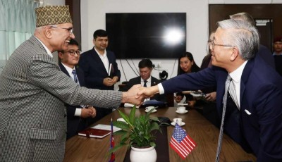 Poudel and Donald Lu Discuss Boosting Economic Ties Image