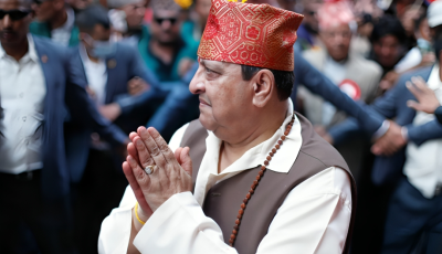 Former King Gyanendra Shah Visiting Lumbini for Religious Ceremony Image