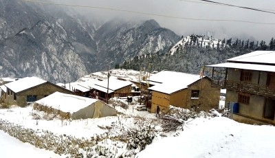 First Snowfall of the Year in Humla Brings Joy to Farmers Image