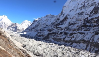 "Explore the Stunning Glacial Trails of Mount Kanchenjunga!" Image