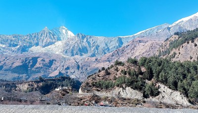 "Impact of Climate Change: No Snow on Dhaulagiri Despite December Arrival" Image