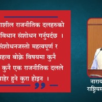 राष्ट्रियसभालाई अझ प्रभावकारी बनाउन संविधान संशोधन गर्नुपर्छः राष्ट्रियसभा सदस्य मिश्र Image